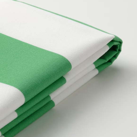 IKEA Cushion Cover GULLBERGSO (Green & White, 20x20”) - Picture 2 of 4